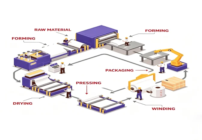 Specialized base papers for Food-Grade Paper Containers, Filter Paper & Tea Bags, Specialty Label Paper, and Industrial Specialty Paper.