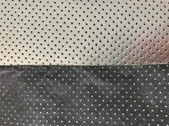 Perforated MPET nonwoven